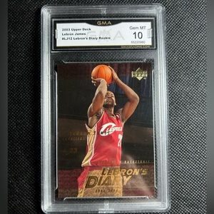 2003 Upper Deck Lebron James Rc Rookie Gma 10 Gem Mint Cleveland Cavaliers